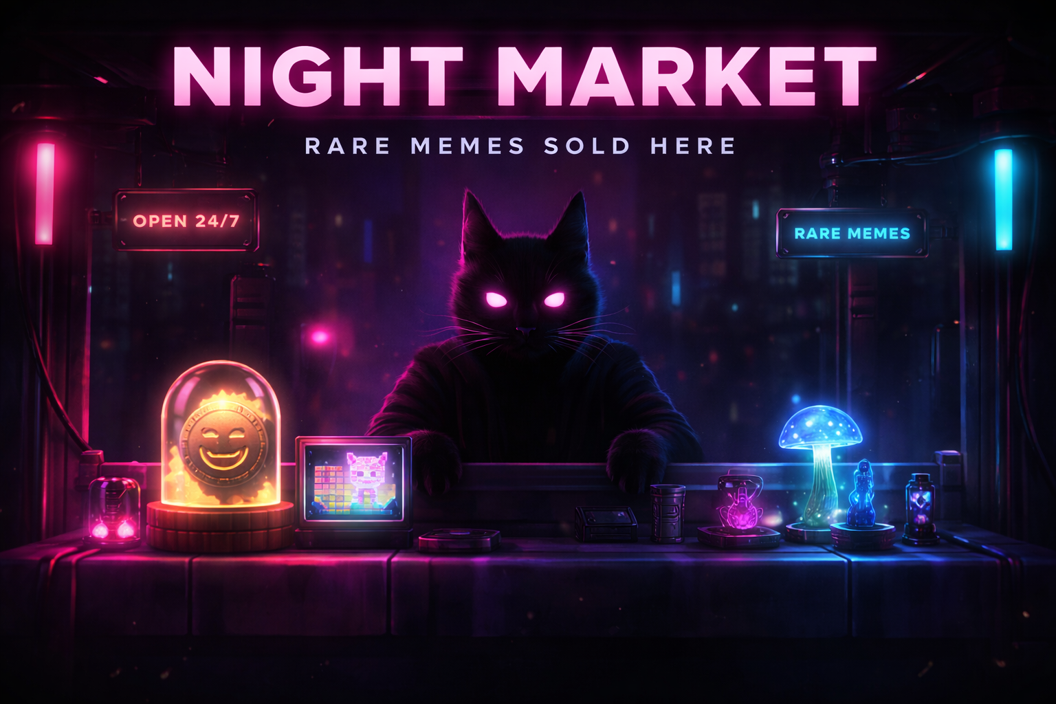 The Night Market Cat
